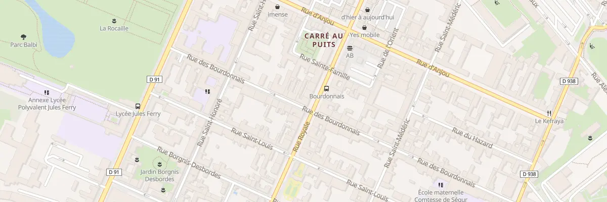 Plan du 66 Rue Royale à Versailles