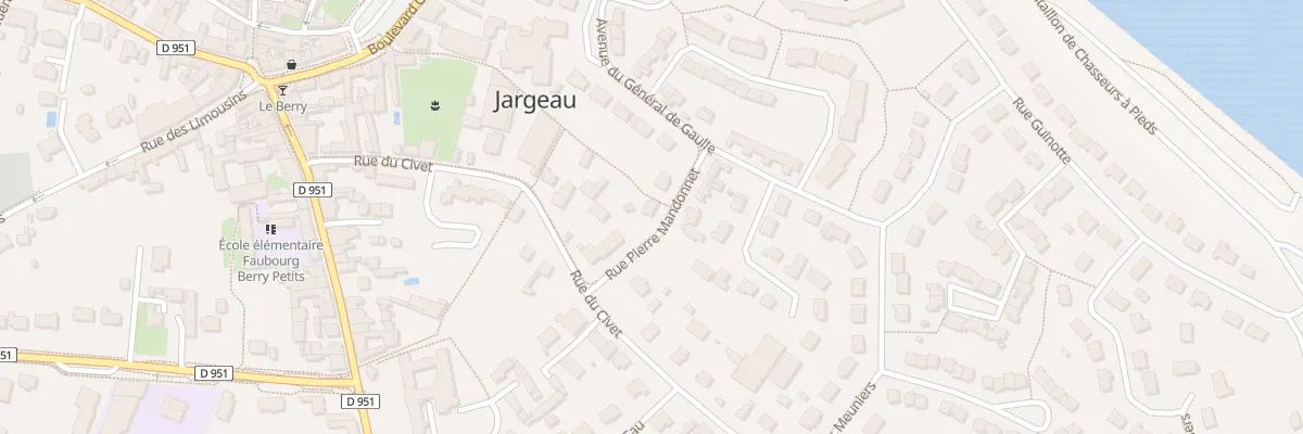Plan du 4 Rue Pierre Mandonnet à Jargeau