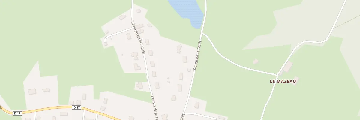 Plan du 7 Rte de La Forêt à Blessac