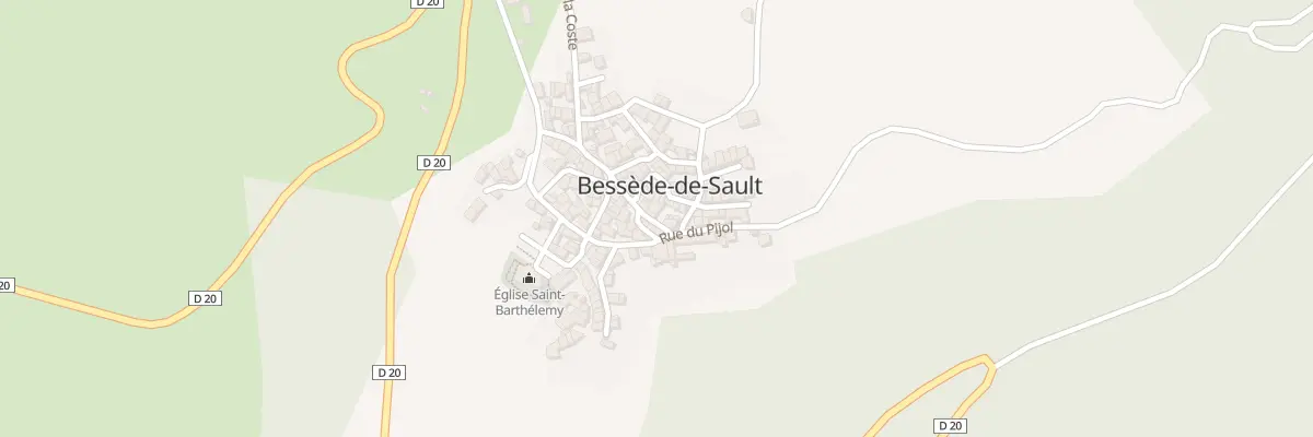 Plan du 108 Le Village à Bessède-de-Sault