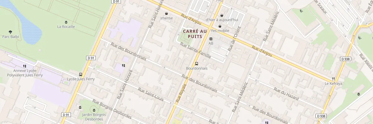 Plan du 62 Rue Royale à Versailles