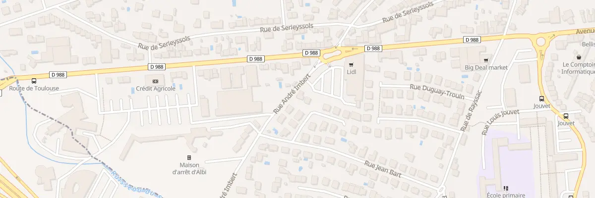 Plan du 5 Rue André Imbert à Albi