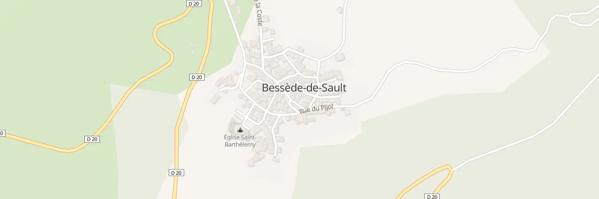 Plan du 80 Le Village à Bessède-de-Sault