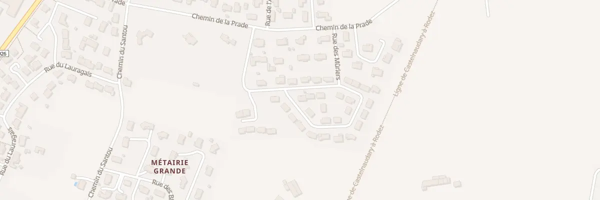 Plan du 4 Rue des Mûriers à Soual