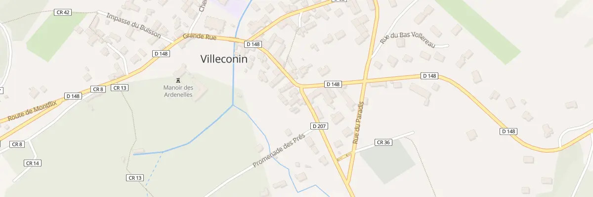 Plan du 2 Rte de Saudreville à Villeconin