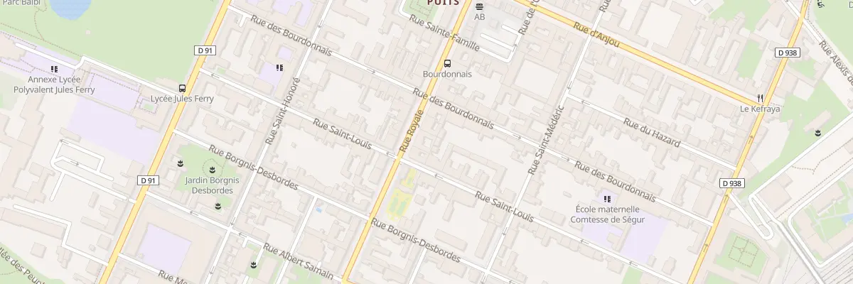 Plan du 81 Rue Royale à Versailles