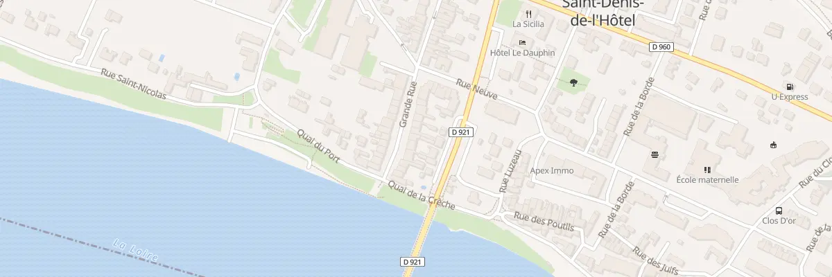 Plan du 51 Grande Rue à Saint-Denis-de-l’Hôtel