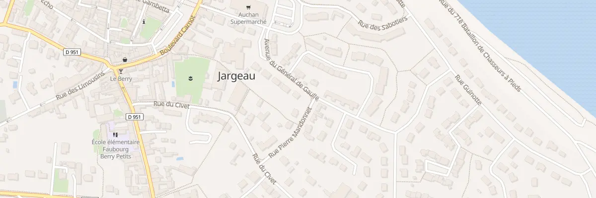 Plan du 20 Av du Général de Gaulle à Jargeau
