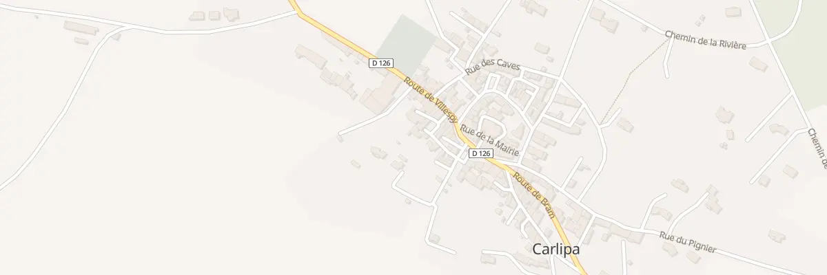 Plan de la Rue du Foyer à Carlipa