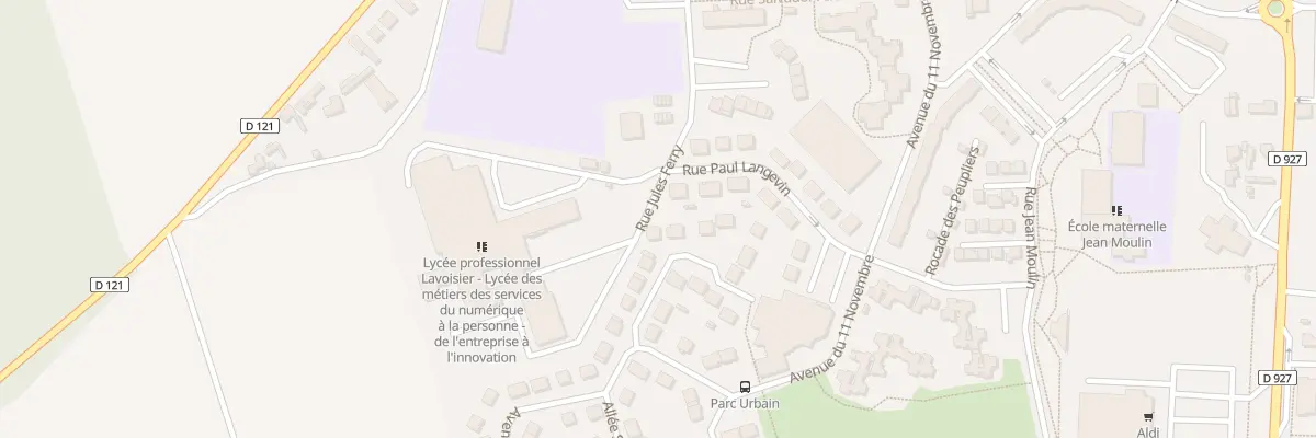 Plan du 91 Av des Droits de l’Homme et à Méru