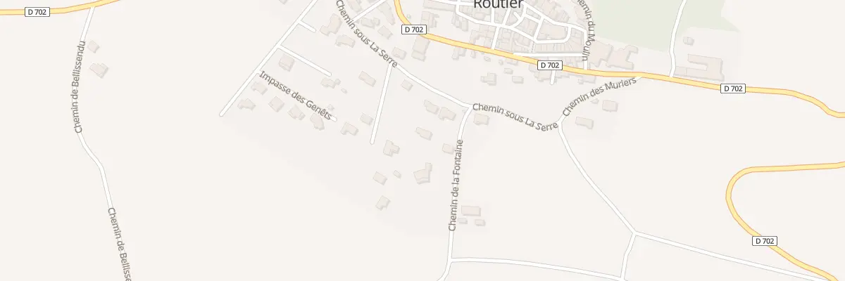 Plan du 3 Che sous la Serre à Routier