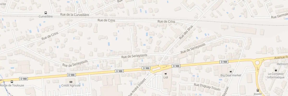 Plan du 60 Rue de Sérieyssols à Albi