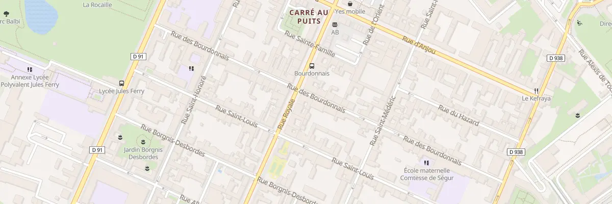 Plan du 77 Rue Royale à Versailles