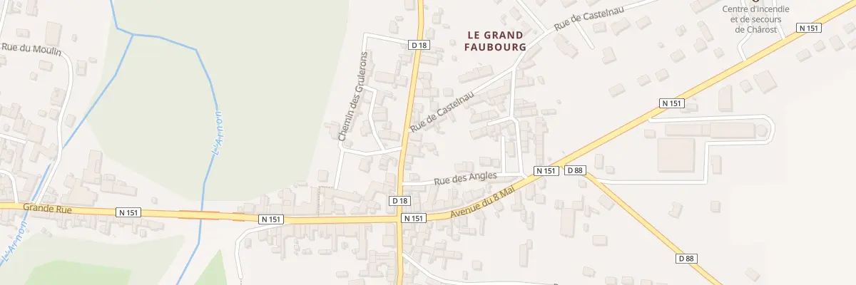 Plan du 2 Rue de Castelnau à Chârost