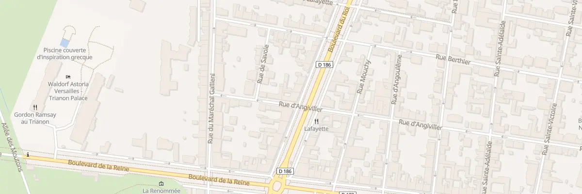 Plan du 5 Rue d’Angiviller à Versailles