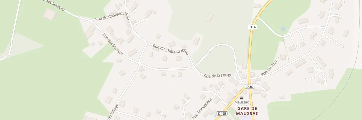 Plan du 1 Rue du chÂteau d’eau à Maussac