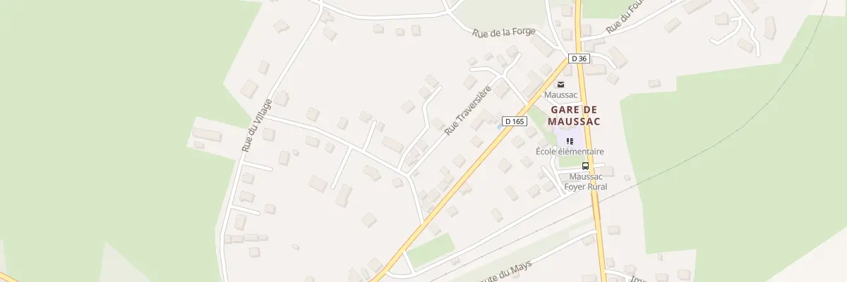 Plan du 10 Rue traversiÈre à Maussac