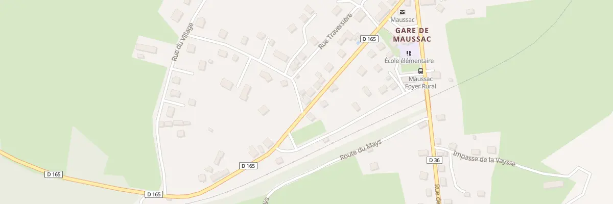 Plan du 24 Av de la Gare à Maussac