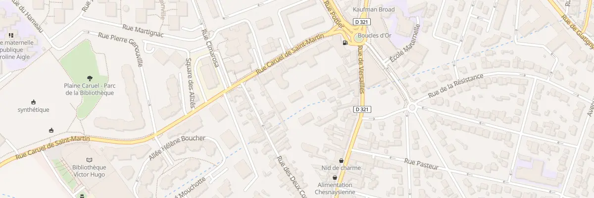 Plan du 15 Rue Caruel St Martin au Chesnay-Rocquencourt