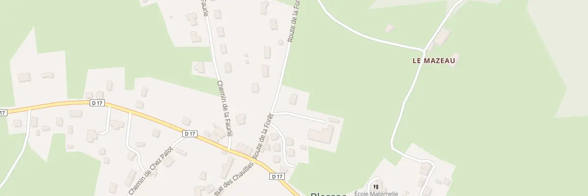 Plan du 5293 Rte de La Forêt à Blessac