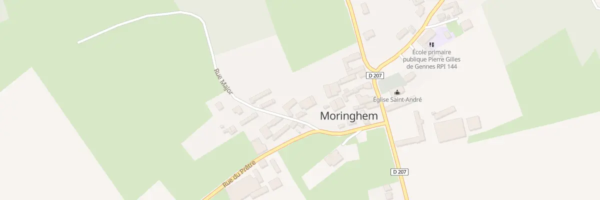 Plan du 2 Rue Major à Moringhem