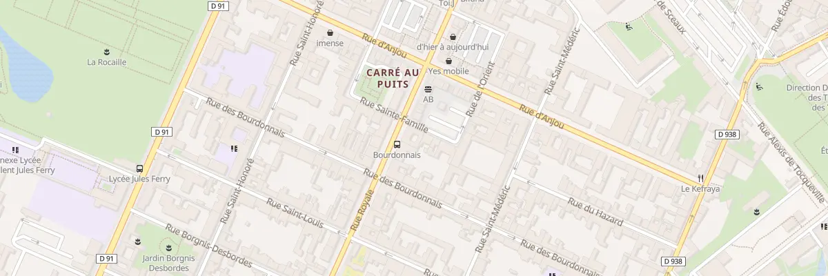 Plan du 71 Rue Royale à Versailles