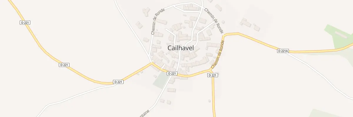 Plan du 2 Rue du Géneral de Gaulle à Cailhavel