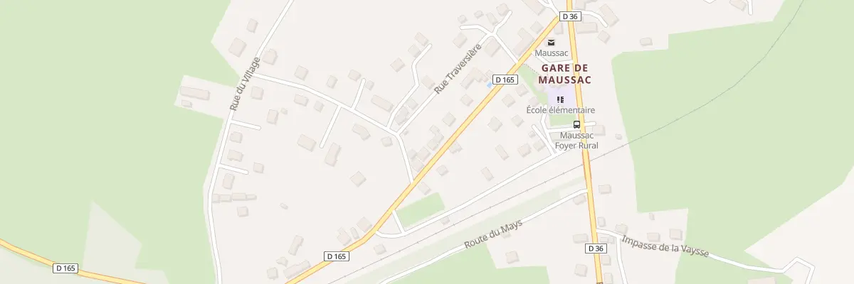 Plan du 20 Av de la Gare à Maussac
