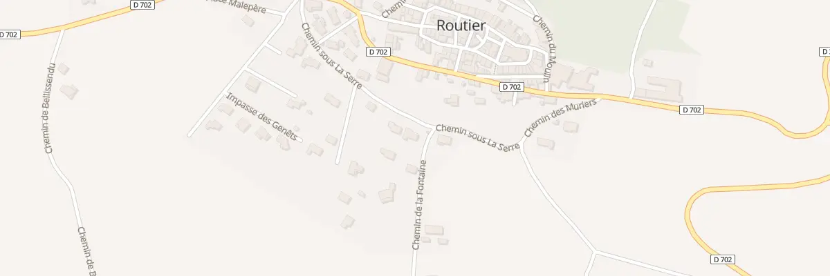 Plan du 12 Che sous la Serre à Routier