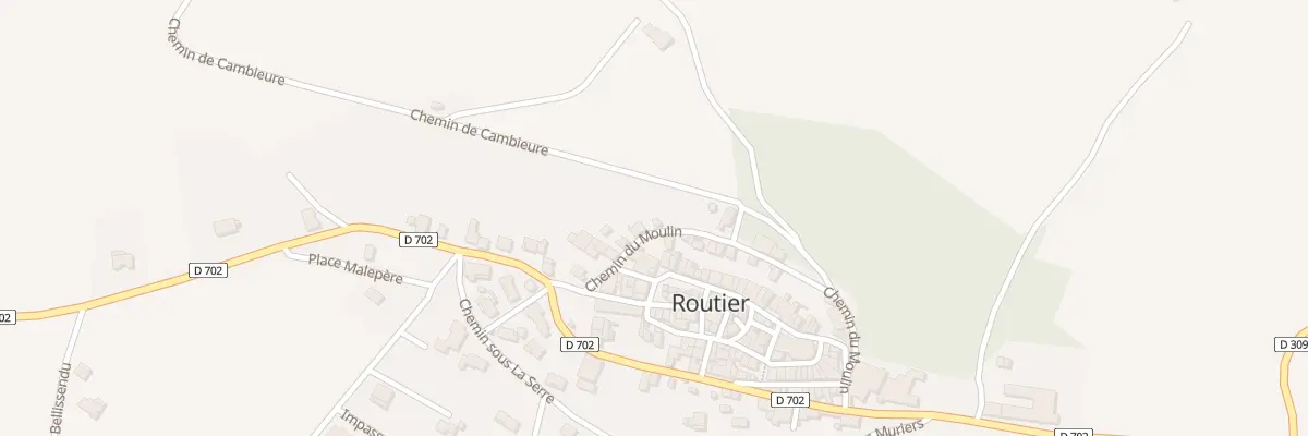 Plan du 21 Le Village à Routier