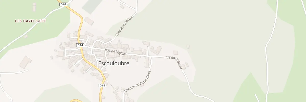 Plan du 1 Rue du Château à Escouloubre