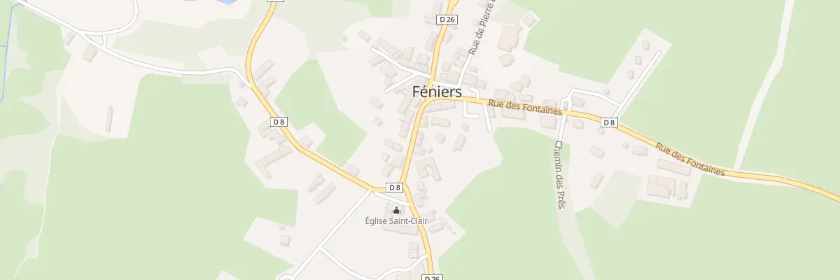 Plan du 18 Rue des Fontaines à Féniers