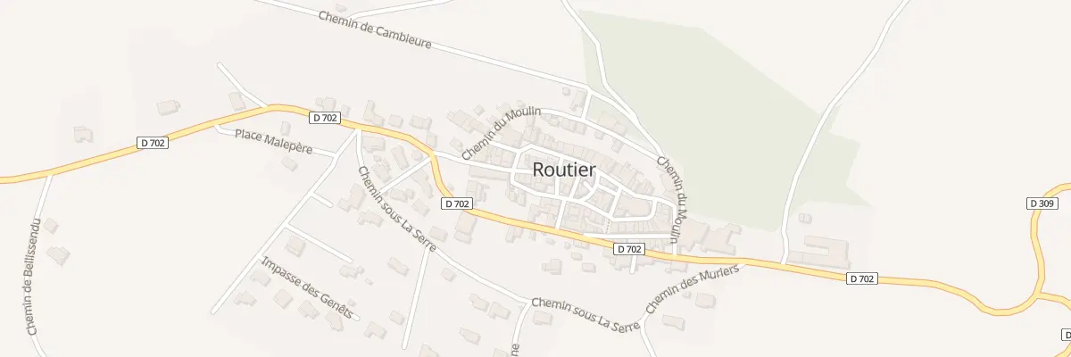 Plan du 7 Rue François Bonnafoux à Routier