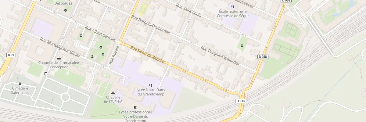 Plan du 29 Rue Henri de Régnier à Versailles
