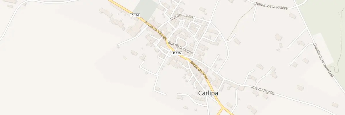 Plan du 12 Rte de Bram à Carlipa