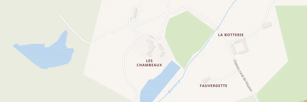 Plan du 166 Les Chambeaux à Souvigny-en-Sologne