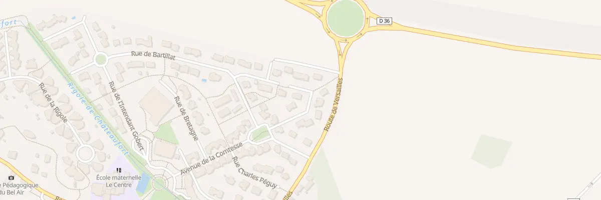 Plan du 3 Rue des Cosettes à Villiers-le-Bâcle