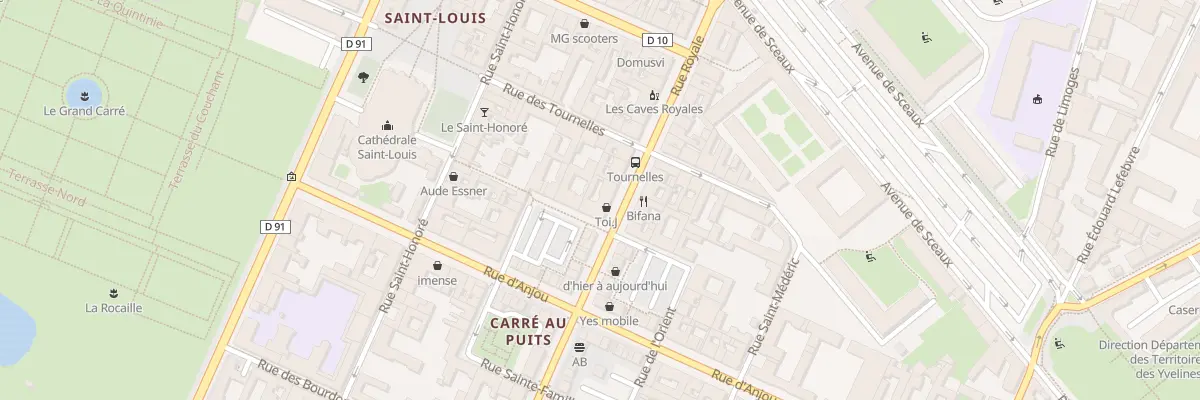 Plan du 16 Rue Royale à Versailles