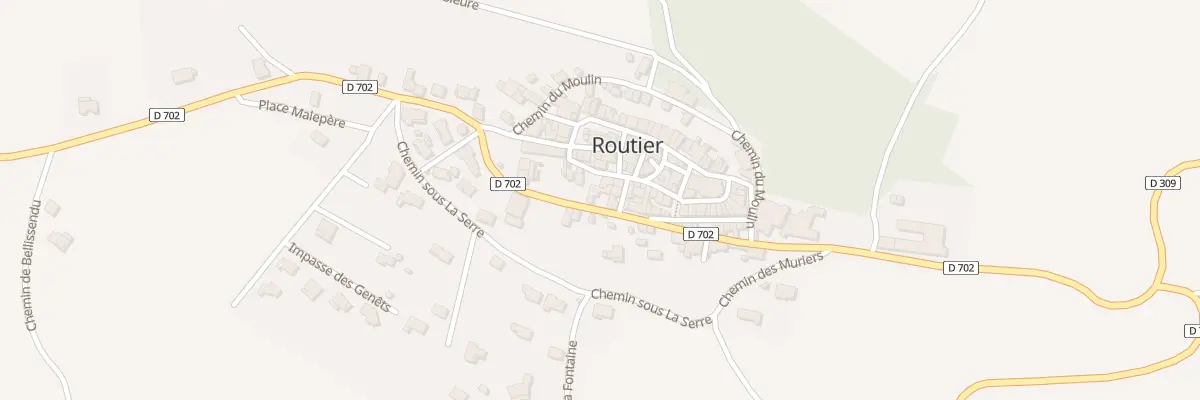 Plan du 27 Le Village à Routier