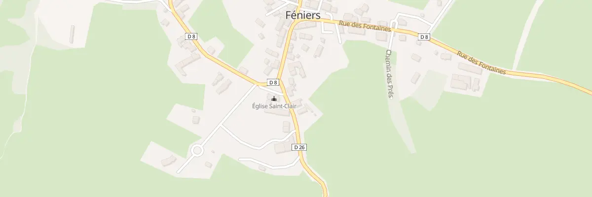 Plan du 2 Rue des Ganes à Féniers