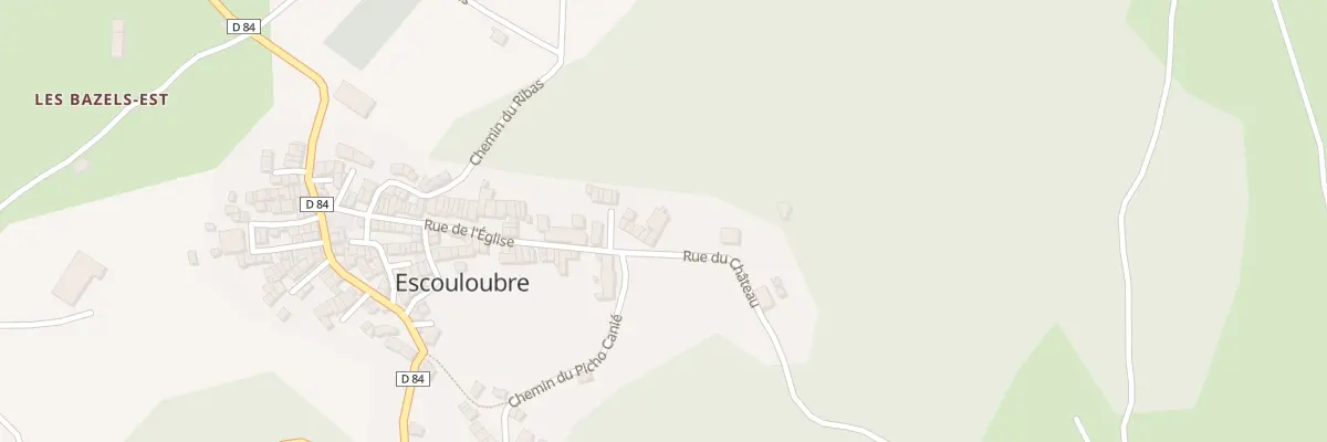 Plan du 7 Rue du Château à Escouloubre