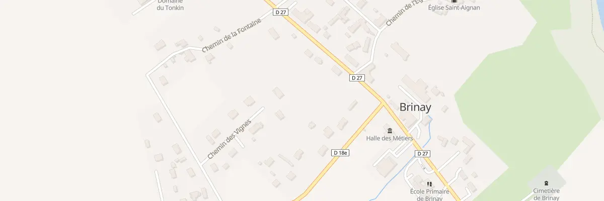 Plan du 73H Les Vignes de Fets à Brinay