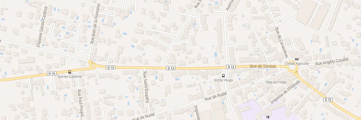 Plan du 48 Rue de Terssac à Albi