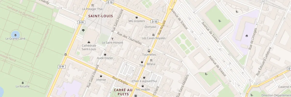 Plan du 12 Rue Royale à Versailles