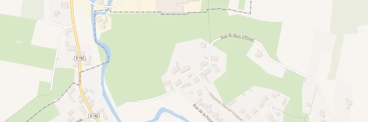 Plan du 25 Rue de la Pourchinte à Elnes