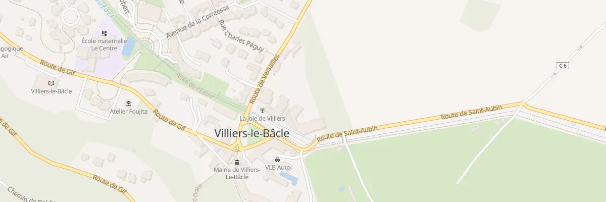 Plan du 1 Rte de Saint-Aubin à Villiers-le-Bâcle