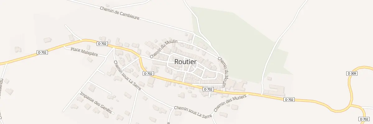 Plan du 3 Pas Vielle Ville à Routier