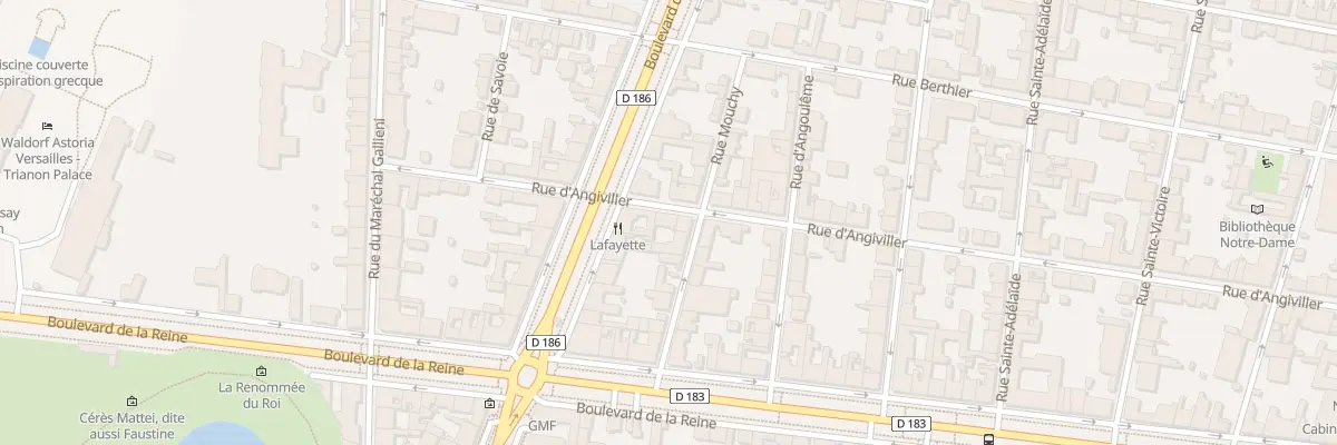 Plan du 6B Rue d’Angiviller à Versailles