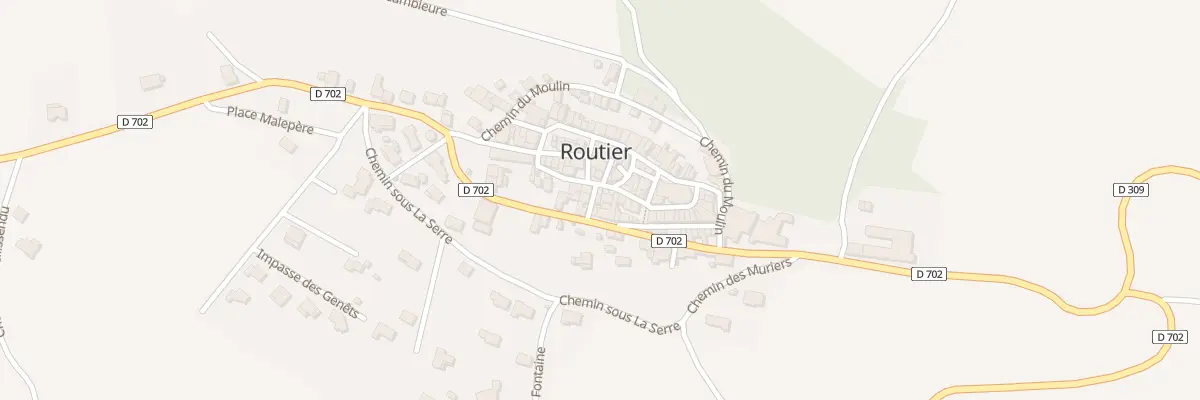 Plan du 30 Le Village à Routier