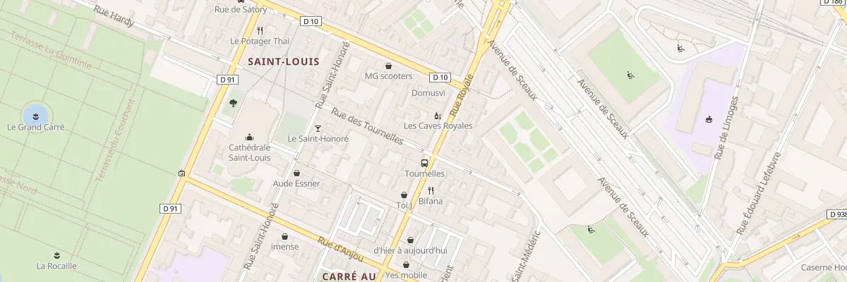 Plan du 10 Rue Royale à Versailles